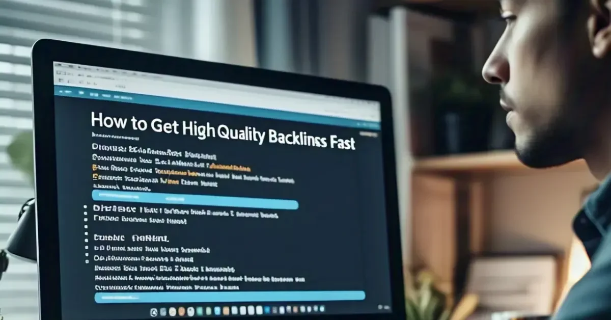 How to Get High-Quality Backlinks Fast